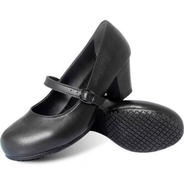 Genuine Grip® Women's Dress Mary Jane Shoes, Size 5.5M, Black, Lfc, Llc, Mfr#: 8200-5.5M
